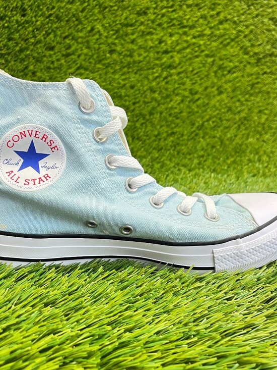 Converse Chuck Taylor All Star High Womens Size 7 Blue Casual Shoes Sneakers - Picture 5 of 11